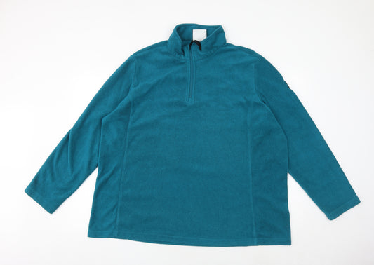 TOG24 Womens Green Polyester Pullover Sweatshirt Size 20 Zip