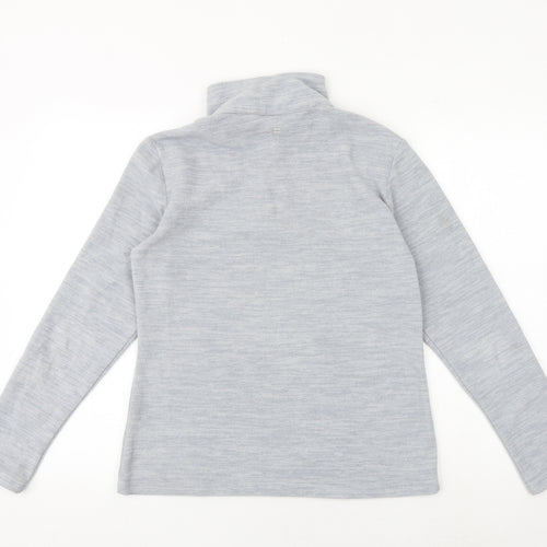 Mountain Warehouse Womens Grey Polyester Pullover Sweatshirt Size 10 Zip