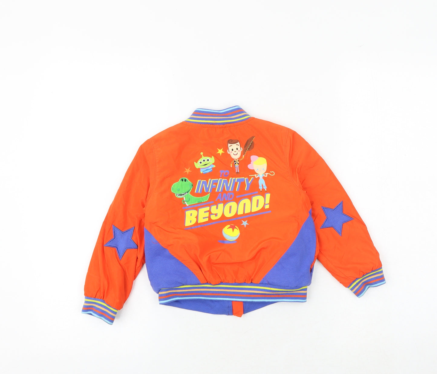 Disney Boys Multicoloured Colourblock Bomber Jacket Jacket Size 3 Years Zip