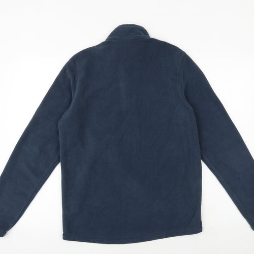 DECATHLON Womens Blue Polyester Pullover Sweatshirt Size M Zip