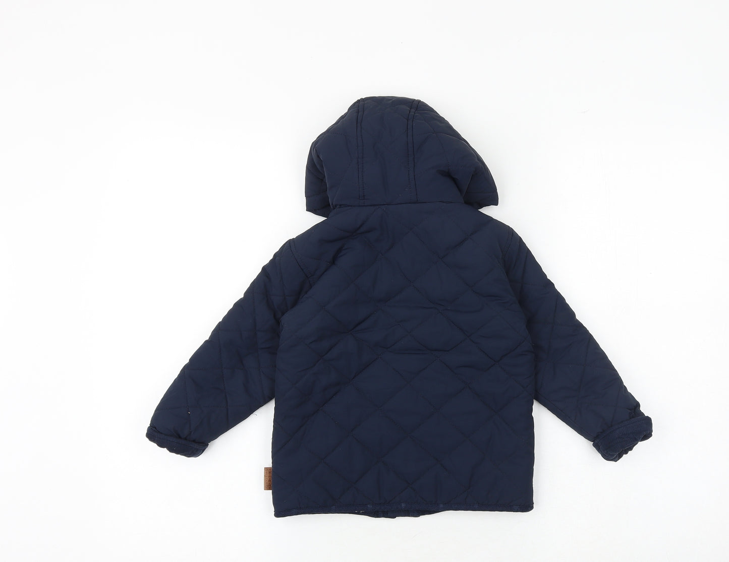 NEXT Boys Blue Quilted Jacket Size 2-3 Years Zip