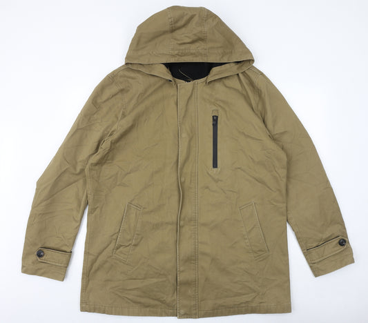 NEXT Mens Brown Windbreaker Jacket Size XL Zip