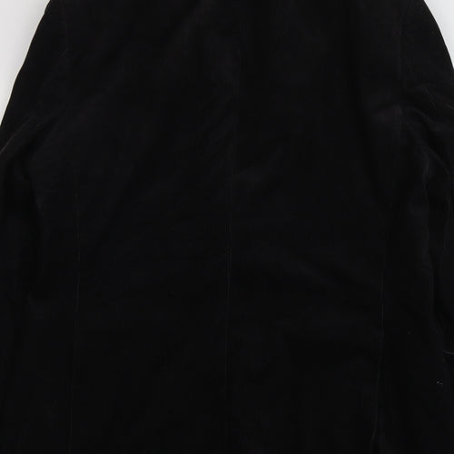 Autograph Mens Black Cotton Jacket Blazer Size 42 Regular