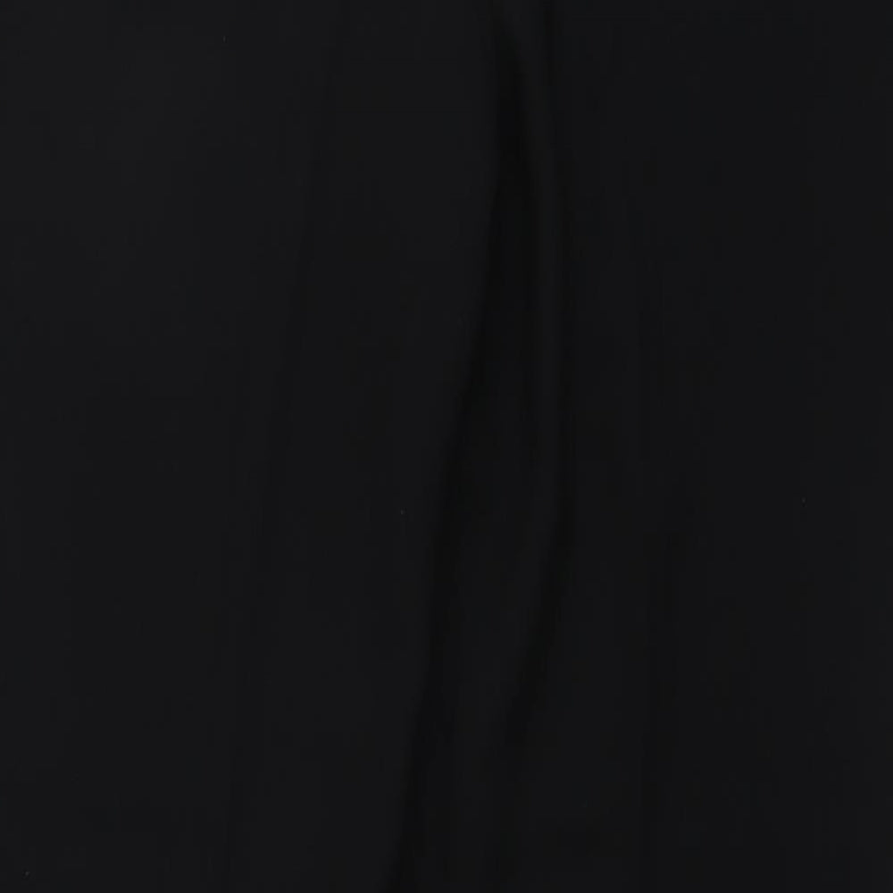 Planet Womens Black Viscose Dress Pants Trousers Size 12 L32 in Regular Button