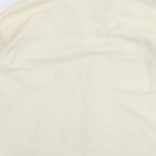 H&M Womens Ivory Jacket Size M Snap