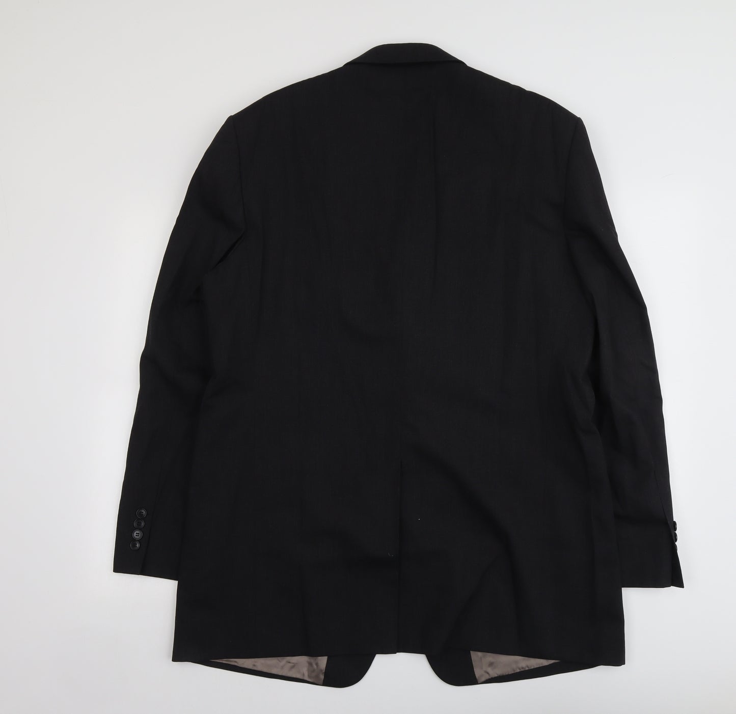 Marks and Spencer Mens Black Wool Jacket Suit Jacket Size 44 Regular