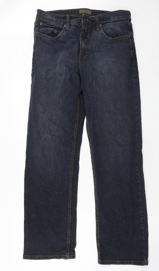 Urban Star Mens Blue Cotton Straight Jeans Size 34 in L34 in Regular Zip