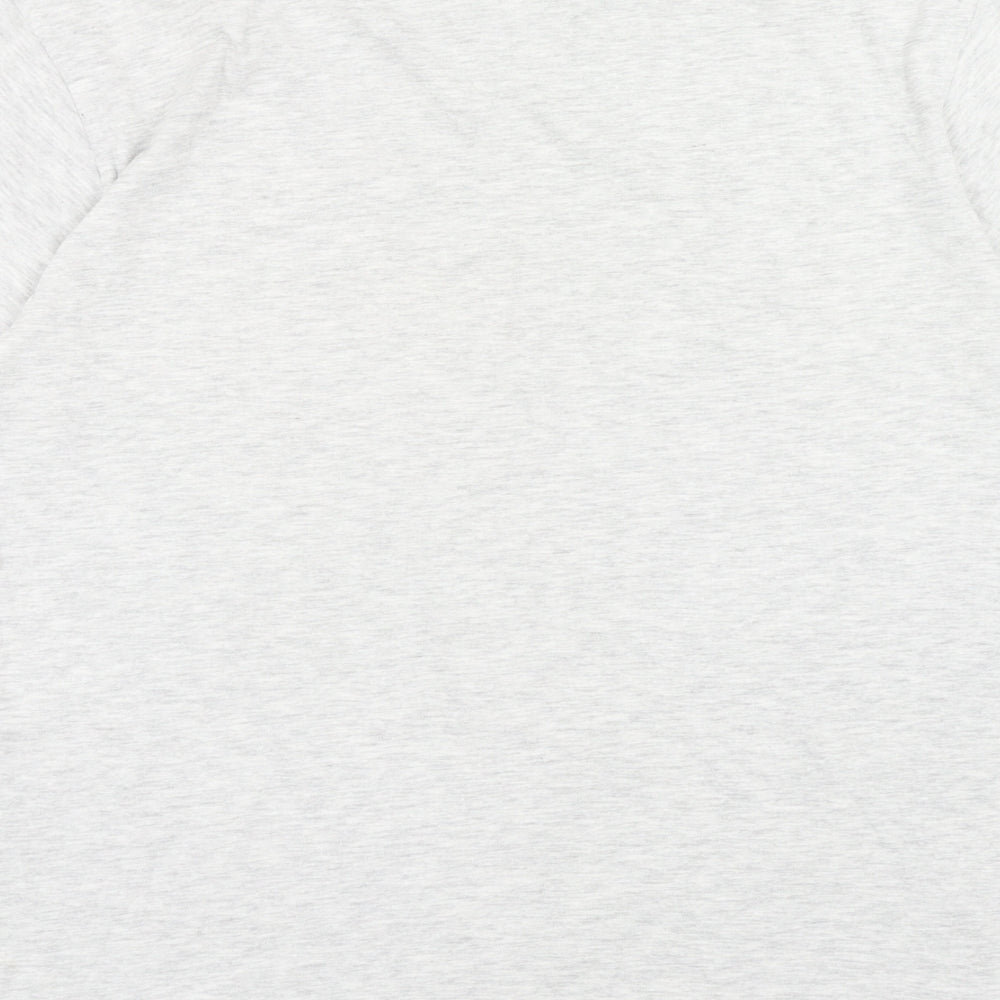 Gooses Mens Grey Cotton T-Shirt Size M Round Neck - Darwin