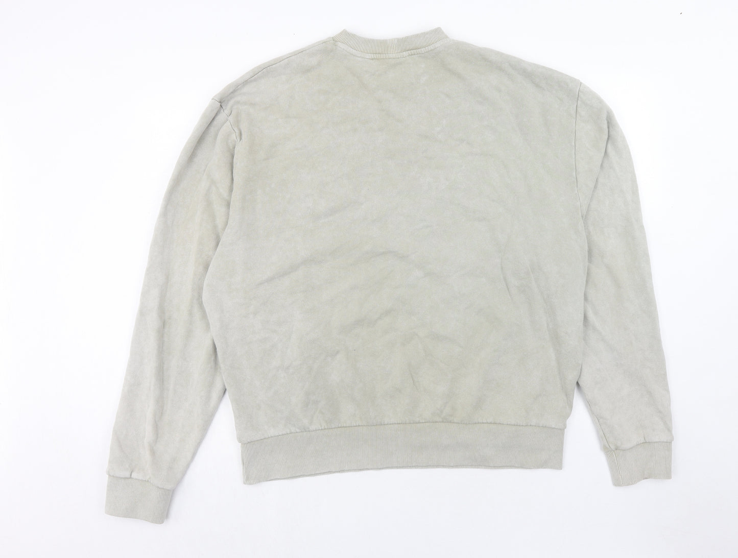 COLLUSION Mens Grey Cotton Pullover Sweatshirt Size L - U.R.L