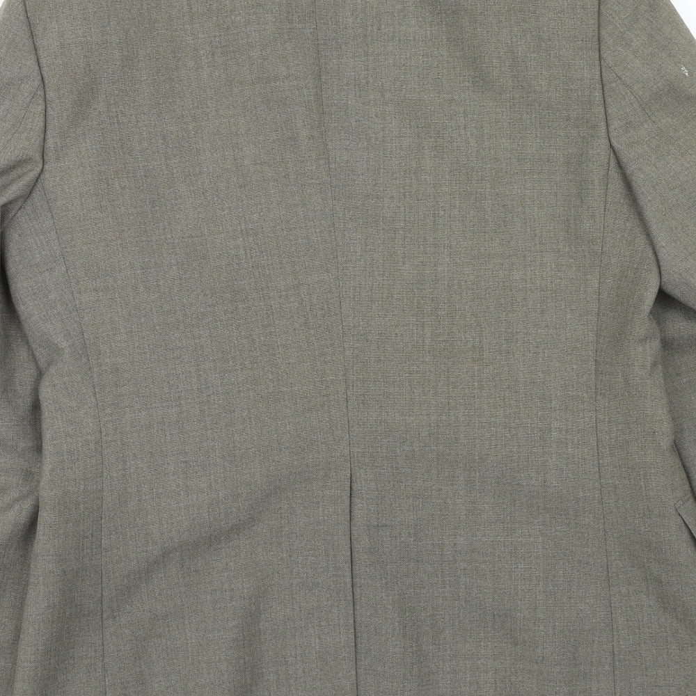 St Michael Mens Green Wool Jacket Suit Jacket Size 40 Regular