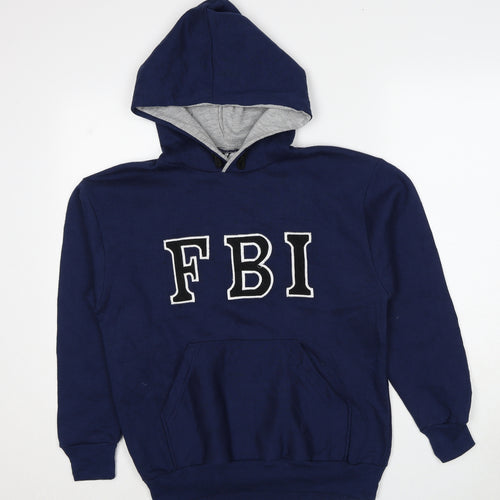 VICTOR Womens Blue Polyester Pullover Hoodie Size S Pullover - FBI