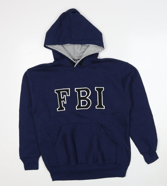VICTOR Womens Blue Polyester Pullover Hoodie Size S Pullover - FBI