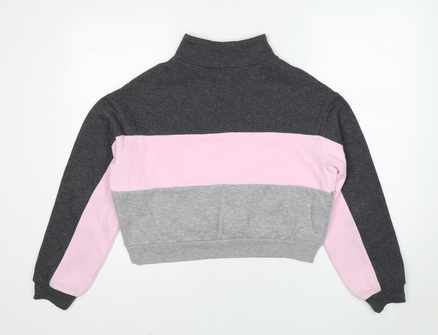 Brave Soul Womens Multicoloured Colourblock Polyester Pullover Sweatshirt Size XS Pullover