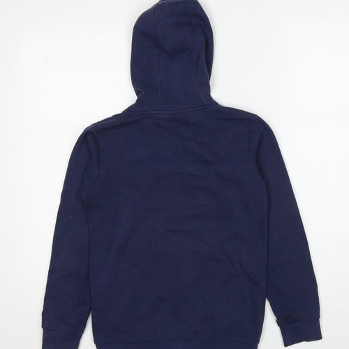 Mountain Warehouse Boys Blue Cotton Full Zip Hoodie Size 9-10 Years Zip
