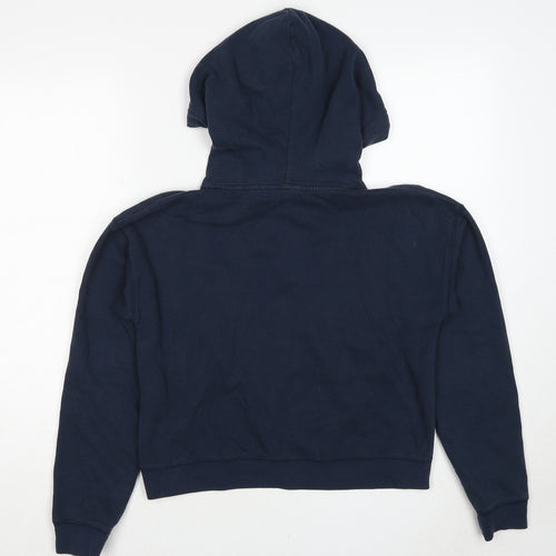 Jack Wills Womens Blue Cotton Pullover Hoodie Size 8 Pullover