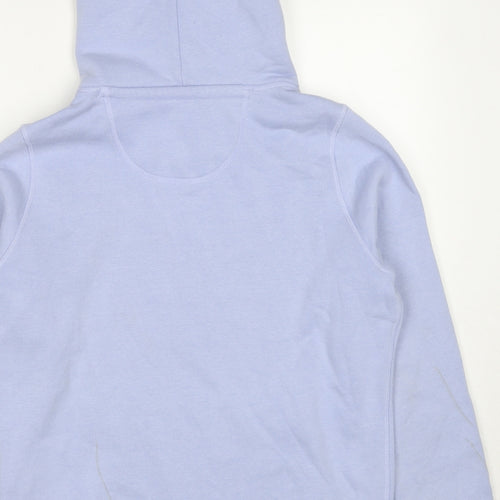 Jack Wills Womens Blue Cotton Pullover Hoodie Size 12 Pullover