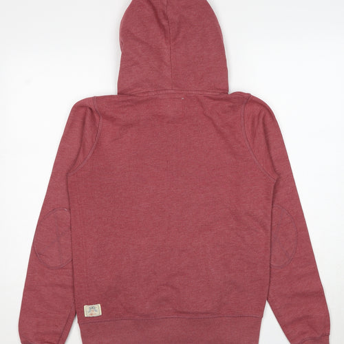 SoulCal&Co Womens Red Cotton Pullover Hoodie Size 10 Zip