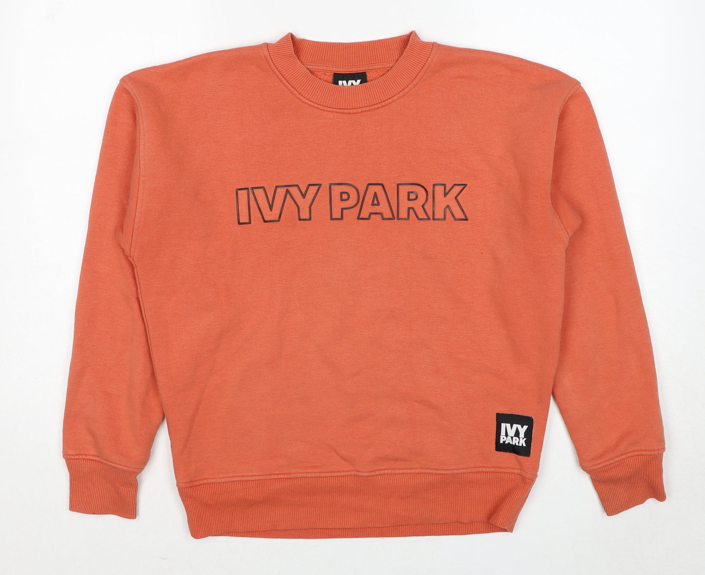 IVY PARK Womens Orange Cotton Pullover Sweatshirt Size 2XS Pullover