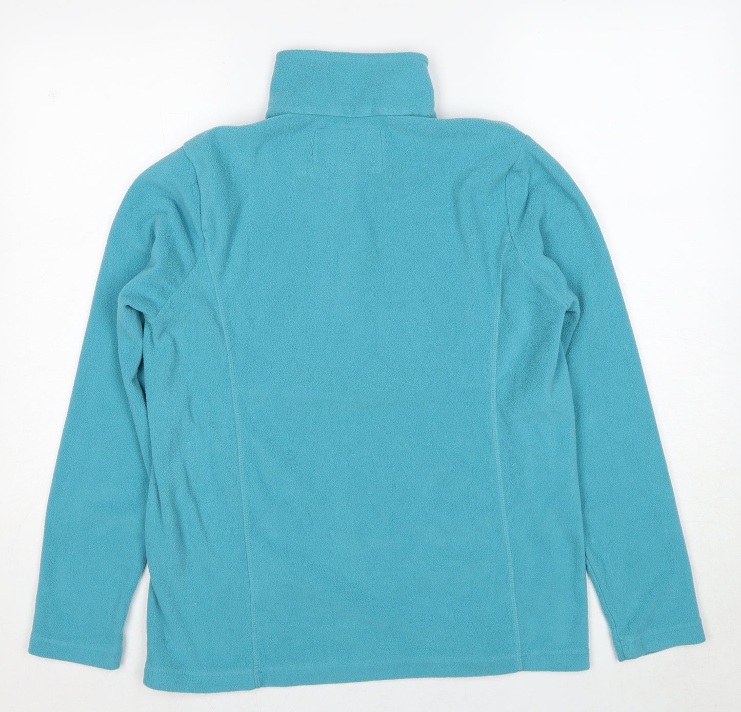 Lands' End Womens Blue Polyester Pullover Sweatshirt Size S Zip