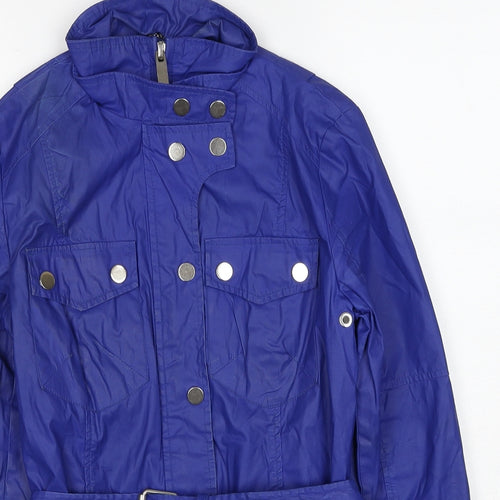 Zara Womens Blue Jacket Size S Zip