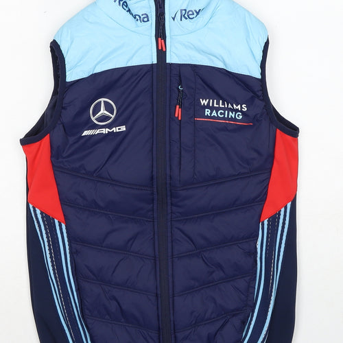 Williams Racing Womens Blue Gilet Jacket Size 8 Zip