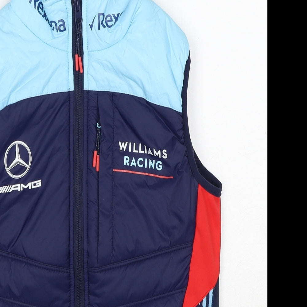 Williams Racing Womens Blue Gilet Jacket Size 8 Zip