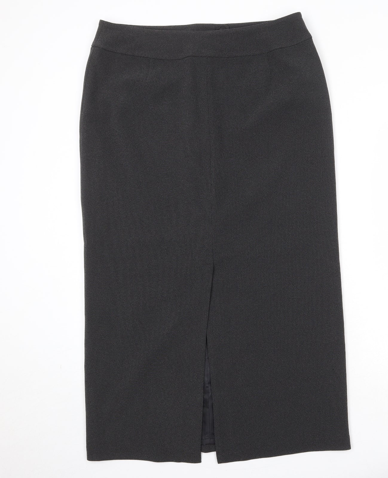 NEXT Womens Grey Polyester A-Line Skirt Size 16 Zip
