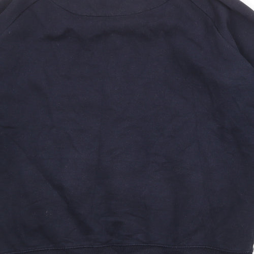 French Connection Mens Blue Cotton Full Zip Sweatshirt Size M