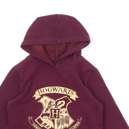 Harry Potter Girls Red Polyester Pullover Hoodie Size 9-10 Years Pullover - Hogwarts