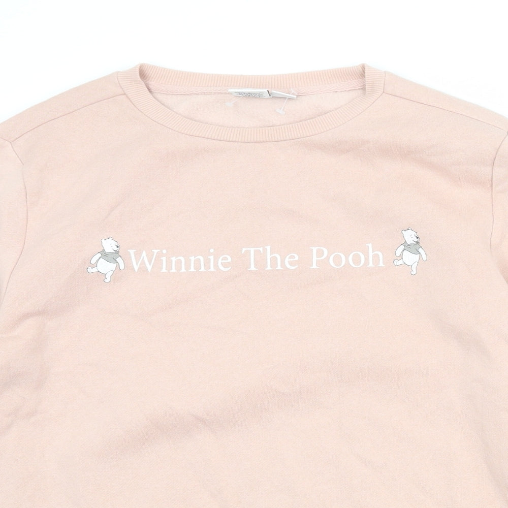 Winnie the Pooh Womens Pink Polyester Pullover Sweatshirt Size 10 Pullover - Size 10-12