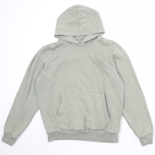 NEXT Mens Green Cotton Pullover Hoodie Size M