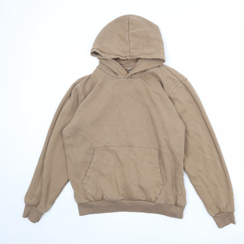 NEXT Mens Brown Cotton Pullover Hoodie Size M