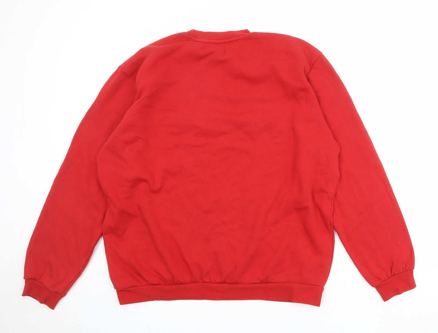 adidas Mens Red Cotton Pullover Sweatshirt Size XL - England Hockey
