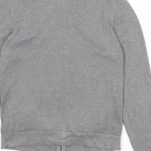 Marks and Spencer Mens Grey Polyester Full Zip Sweatshirt Size M Zip