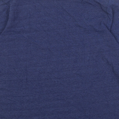 Phase Eight Womens Blue 100% Cotton Basic T-Shirt Size M Round Neck