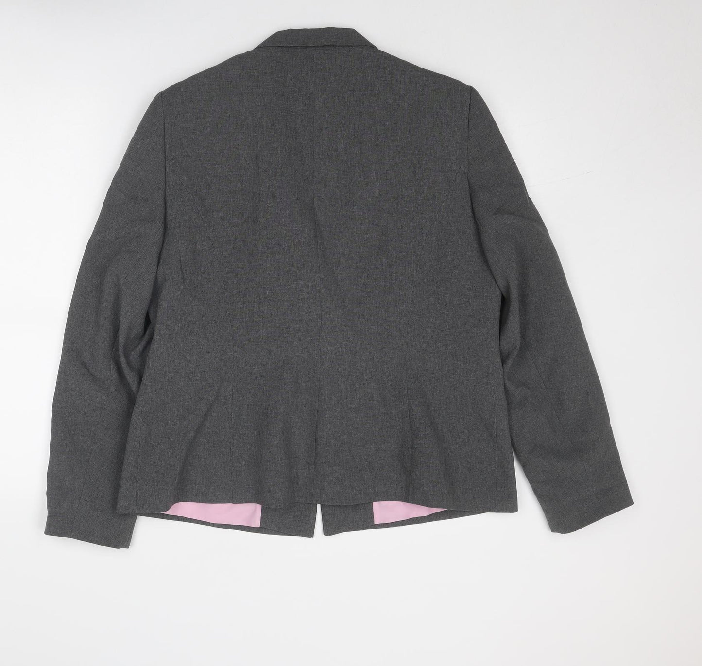 Dorothy Perkins Womens Grey Polyester Jacket Suit Jacket Size 16