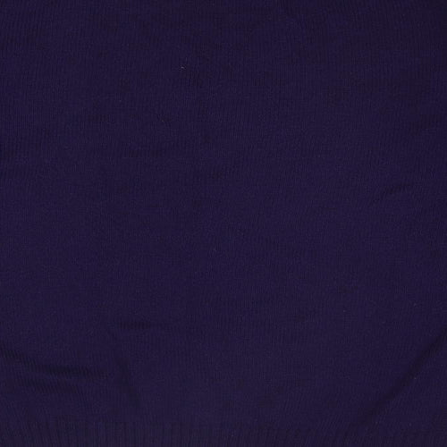 Blue Harbour Mens Purple Round Neck Wool Pullover Jumper Size L Long Sleeve