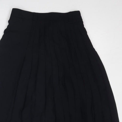 Cavita Womens Blue Polyester Pleated Skirt Size 12 Zip
