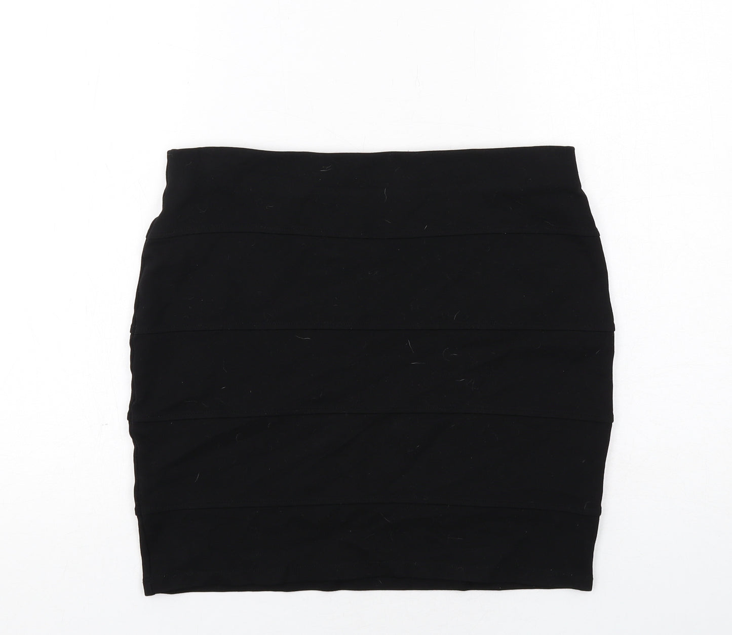 Marks and Spencer Womens Black Viscose Bandage Skirt Size 10