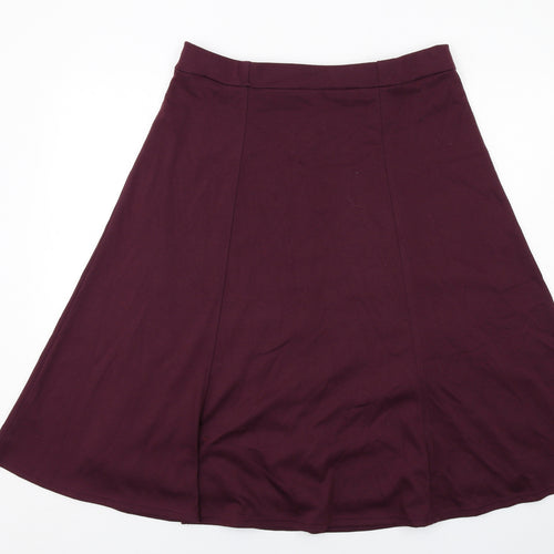 Eastex Womens Purple Polyester Swing Skirt Size 16
