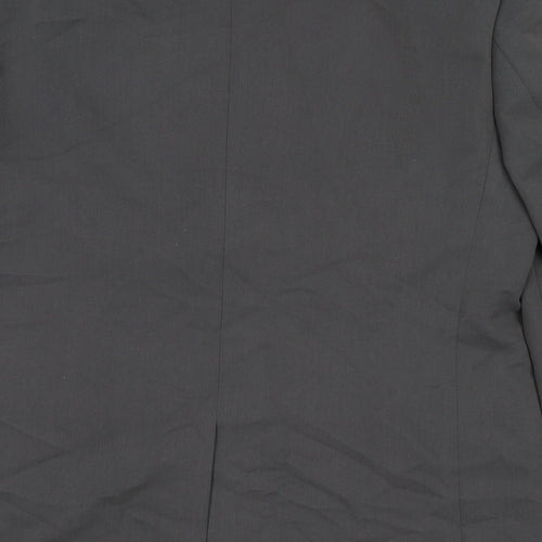 BHS Mens Grey Polyester Jacket Suit Jacket Size 42 Regular