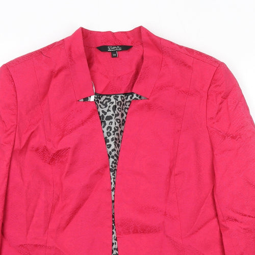 Star by Julien MacDonald Womens Pink Jacket Blazer Size 14
