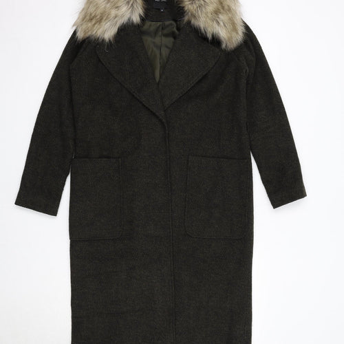 NEXT Womens Green Overcoat Coat Size 8