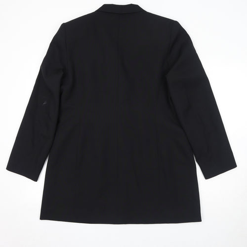 Dorothy Perkins Womens Black Polyester Jacket Suit Jacket Size 18 - Shoulder Pads