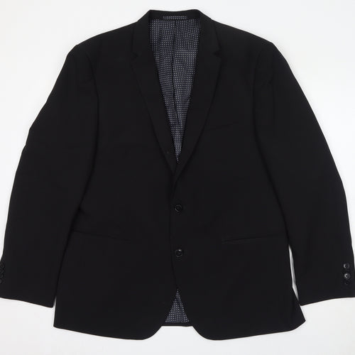 Tailor and Wright Mens Black Polyester Jacket Suit Jacket Size 44 Regular