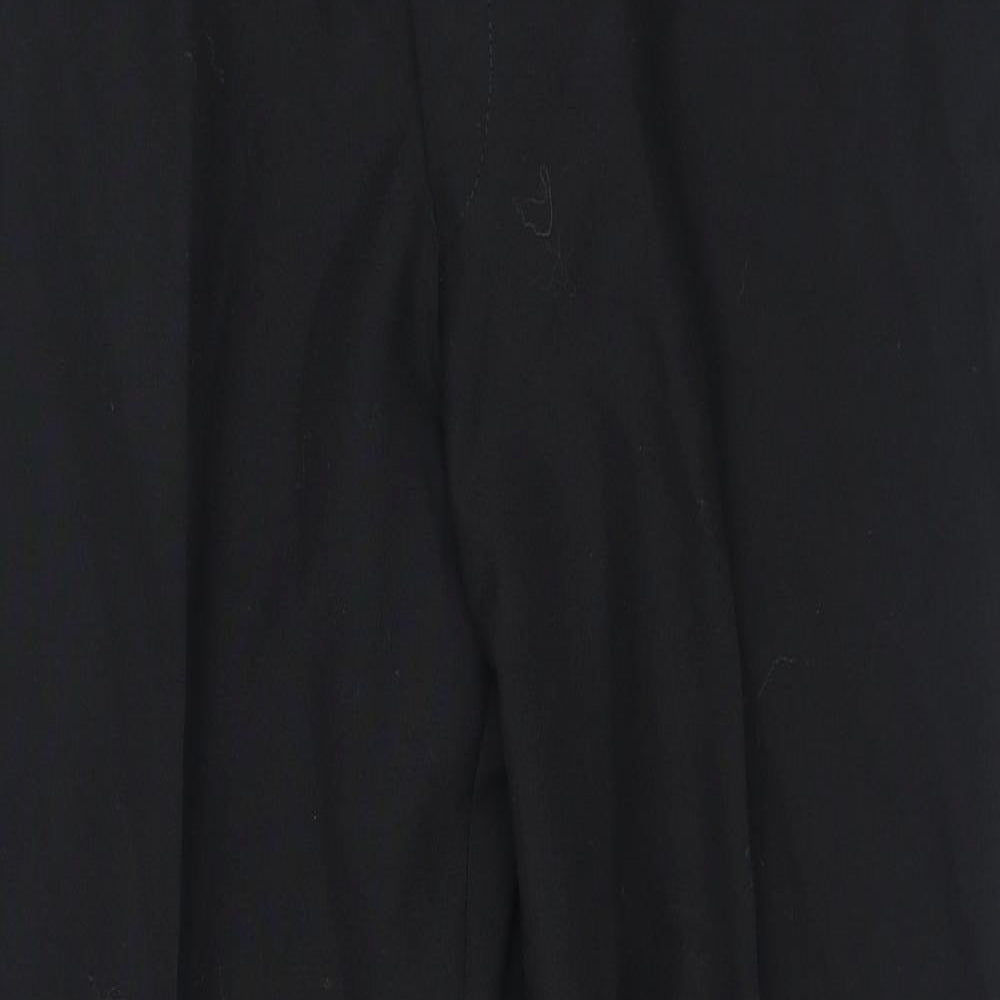 Canada Mens Black Polyester Trousers Size 36 in L28 in Regular Zip