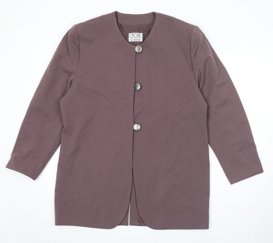 Choise Womens Purple Jacket Size 16 Button