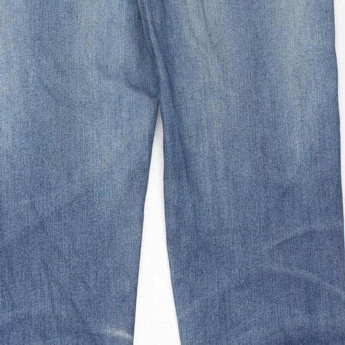New Look Mens Blue Cotton Skinny Jeans Size 28 in L32 in Regular Zip