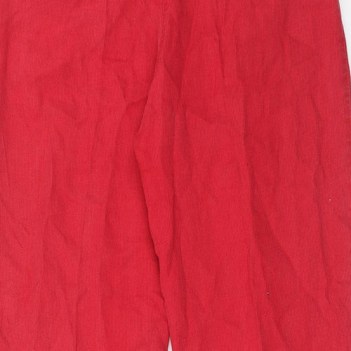 Topshop Womens Red Lyocell Dress Pants Trousers Size 14 Regular Zip
