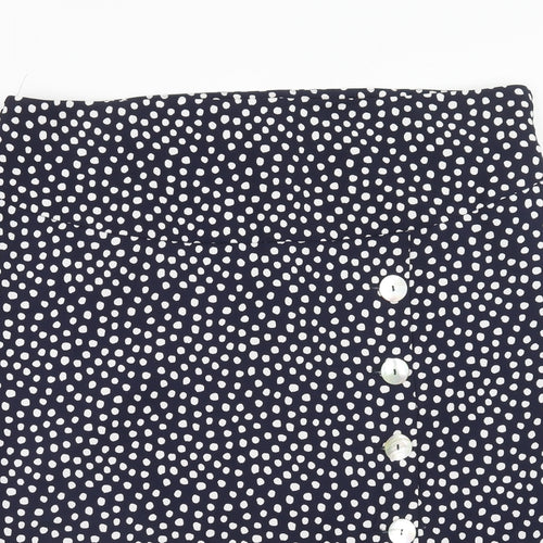 Kaleidoscope Womens Blue Geometric Polyester A-Line Skirt Size 22 Zip